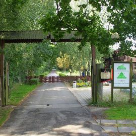 Eingang zum Wildpark Johannismühle bei Baruth