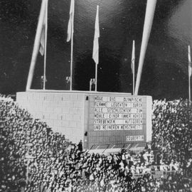 Während der Olympia-Abschlussfeier 1936