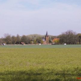 Blick zur Dorfkirche Kunersdorf