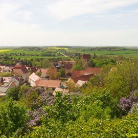 Blick vom Erinnerungskreuz auf Landsberg