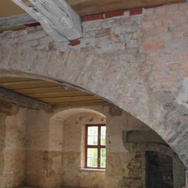 Restaurierungsbedürftiger Schlossraum Zustand 2017