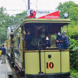Historischer Triebwagen Nr. 10 der Straßenbahn der Stadt Cöpenick (15.7.2017)
