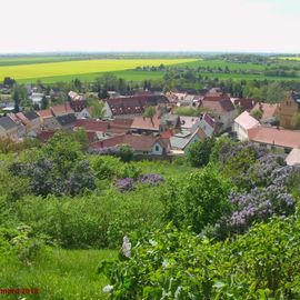 Blick vom Erinnerungskreuz auf Landsberg