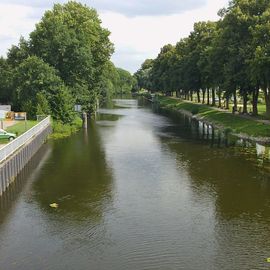 Die ziemlich kanalisierte Havel in Zehdenick