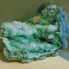 Aurichalcit aus New Mexico (USA) in der Mineraliensammlung