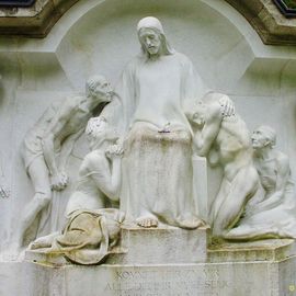 Christus-Relief  auf dem S&uuml;dwestkirchhof Stahnsdorf