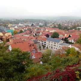 Blick von der Heidecksburg auf Rudolstadt