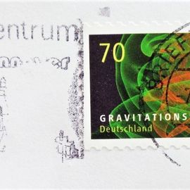 70-Cent-Briefmarke Gravitationswellen von 2017