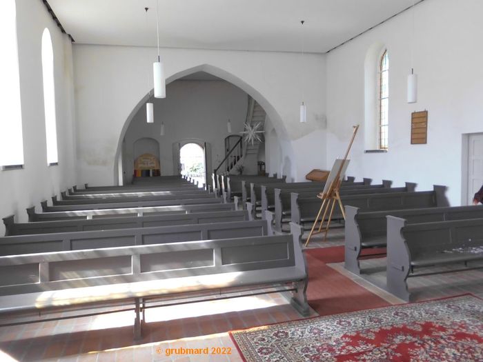 Blick vom Altar Richtung einstige Orgelempore