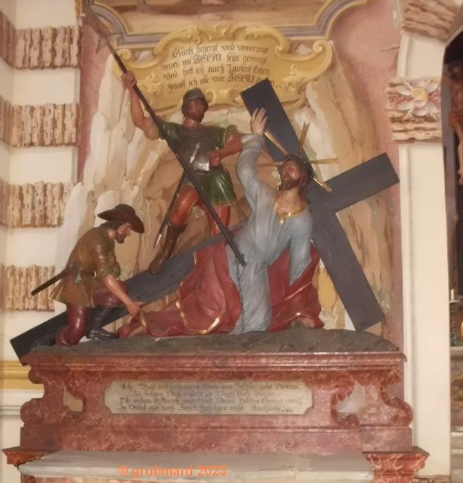 Kreuzwegskulpturengruppe auf der Kirchenburg Schloss Festenburg (Steiermark)
