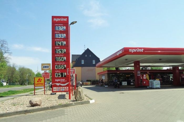 Sprint-Tankstelle Lichtenow - Preise vom 11.5.2021
