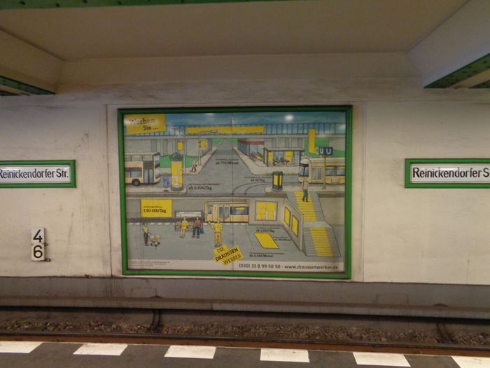 Im U-Bahnhof Reinickendorfer Straße