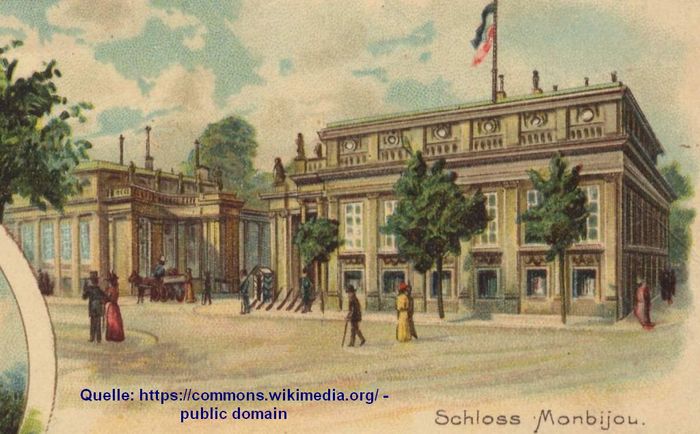 Torhäuser am Monbijouplatz um 1903 - Quelle commons.wikimedia.org - public domain