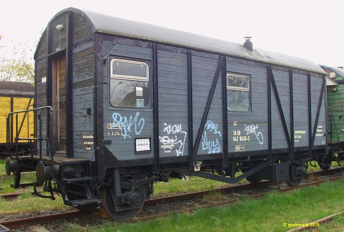 Umgebauter Behelfsgüterwagen (ursprünglich Preußische Eisenbahn)