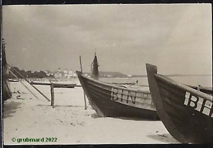 Am Strand von Binz Ende der 1950er Jahre (Privatarchiv)