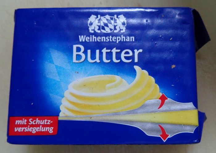 Butter mit Schutzversiegelung