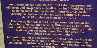 Gedenkstätte "Der Geist der Elbe" in Torgau