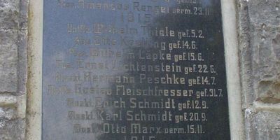 Deutsches Kriegerdenkmal Neu Zittau in Neu Zittau Gemeinde Gosen Neu Zittau
