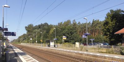 Bahnhof Fangschleuse in Grünheide in der Mark