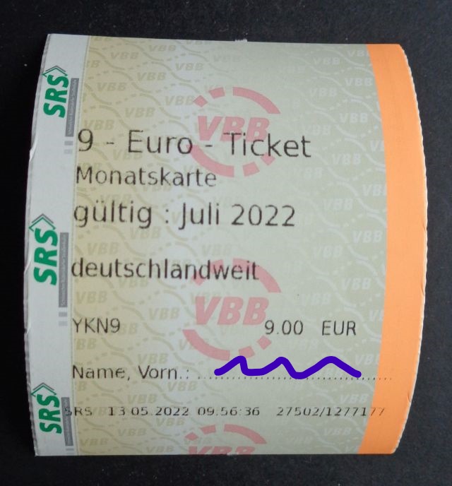 9-Euro-Ticket, Verkehrsverbund Berlin-Brandenburg, Ausgabestelle SRS