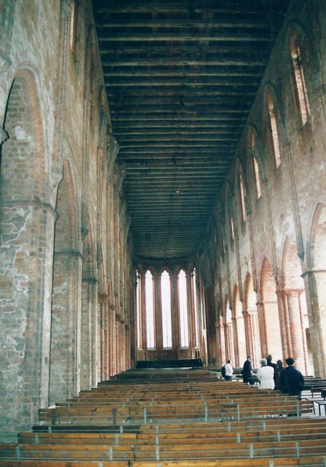 Kloster Chorin - Das Kirchenschiff der Klosterkirche (1999)