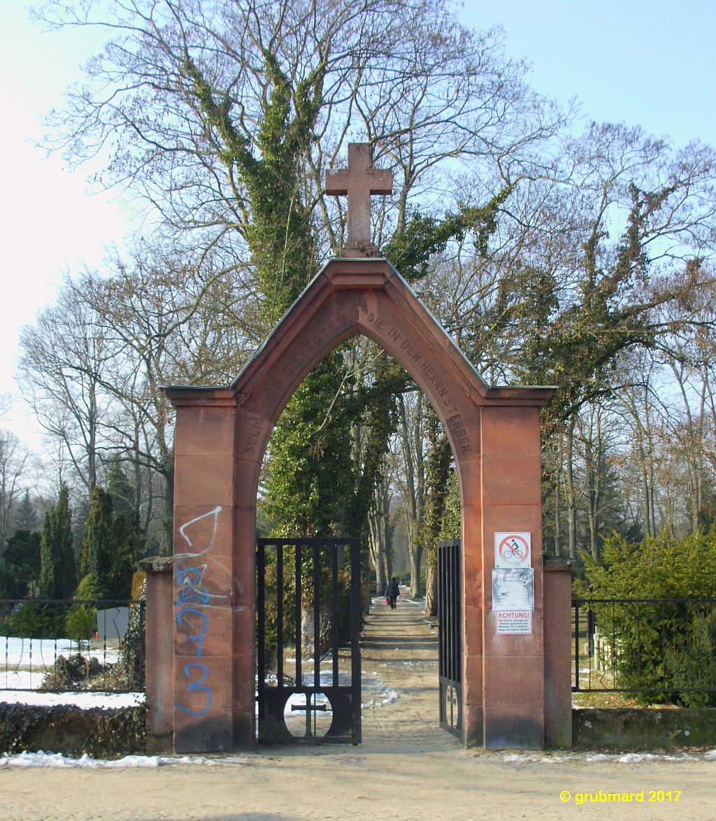 Friedhof Friedrichshagen - Eingang Peter-Hille-Straße