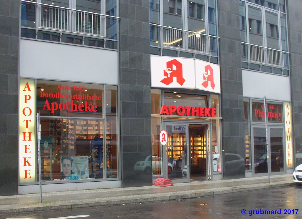 Dorotheenstädtische Apotheke - Dorotheenstr, Berlin-Mitte