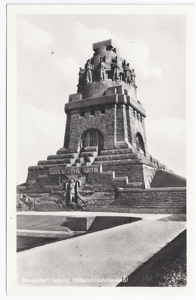 Völkerschlachtdenkmal Leipzig - Ansichtskarte von 1953