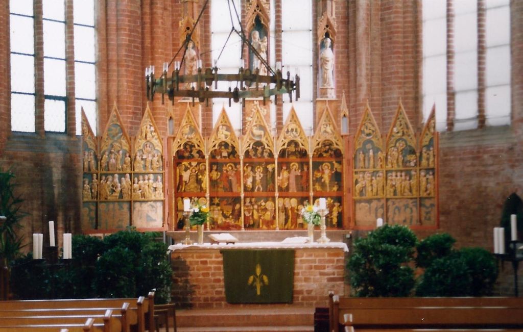 Kloster Cismar - Lübecker Altar von 1310 in der Klosterkirche (1999)