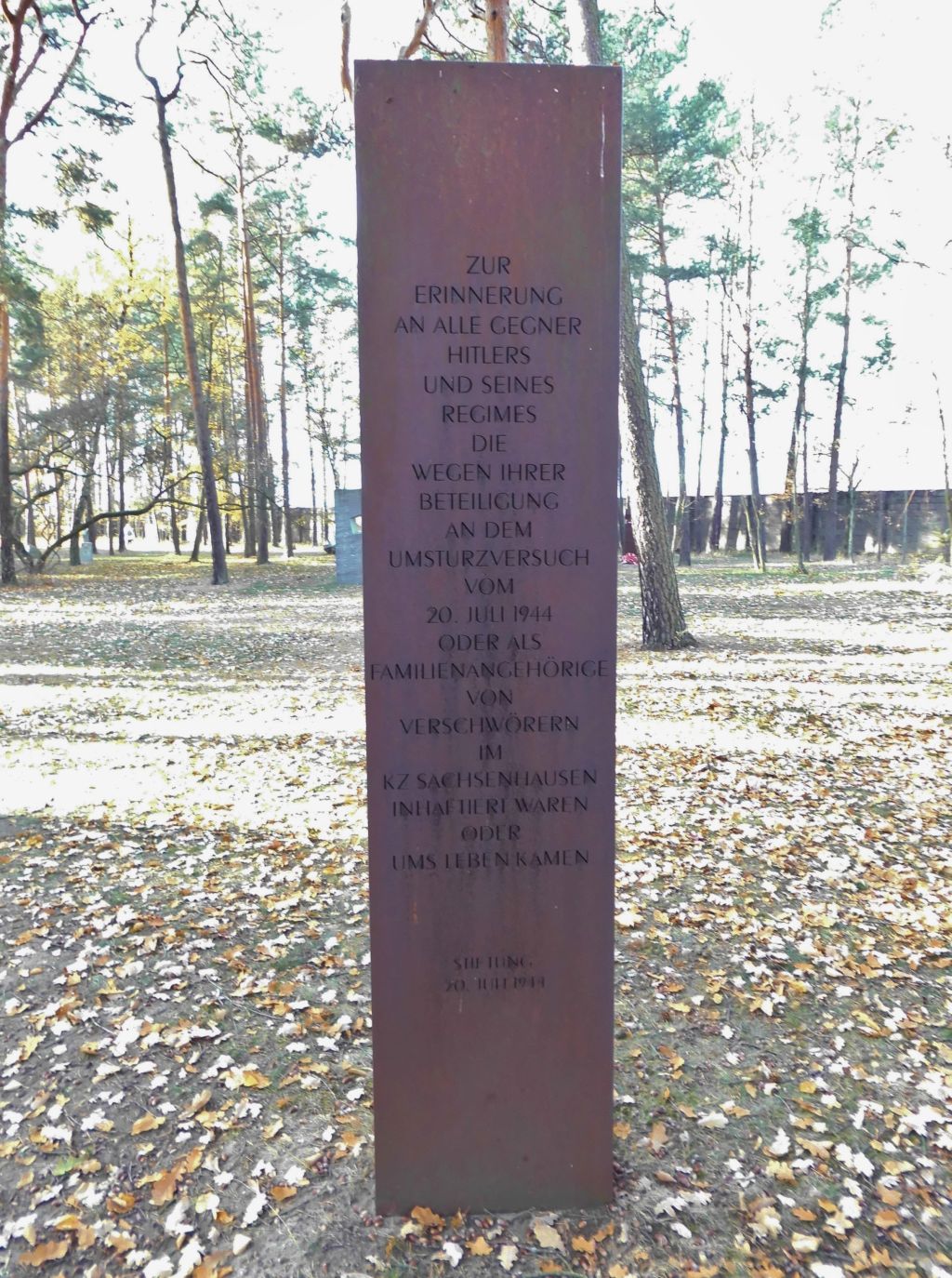 Gedenkstele für die Opfer des 20. Juli 1944