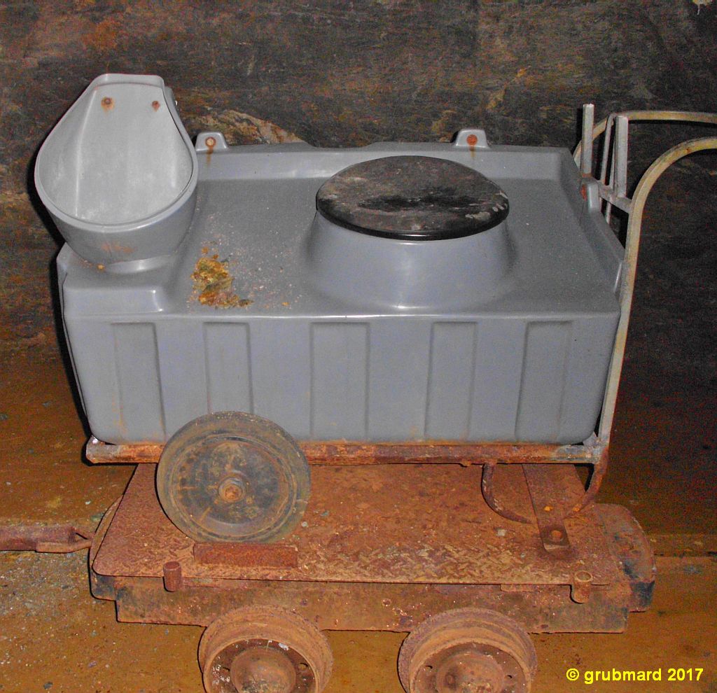 WC-Wagen der Grubenbahn