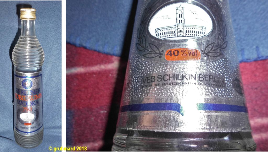 Historisch: Wodka-Sonderedition 750 Jahre Berlin von 1987 aus dem VEB Schilkin
