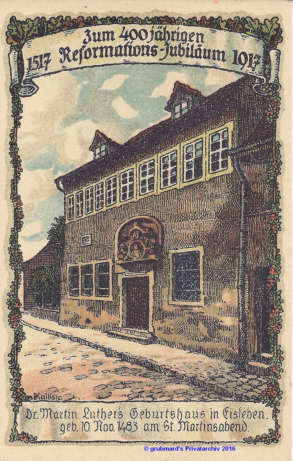 Postkarte von 1917 (aus meiner Sammlung)