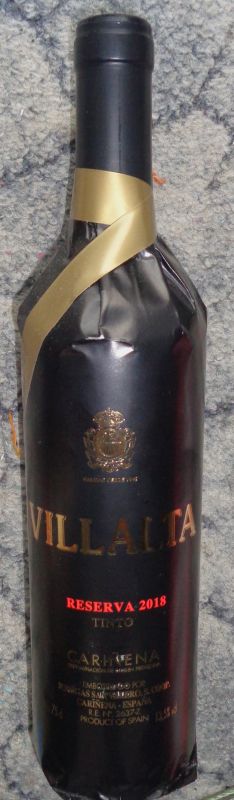 Villalta Reserva 2018
Cariñena Denominación de Origen