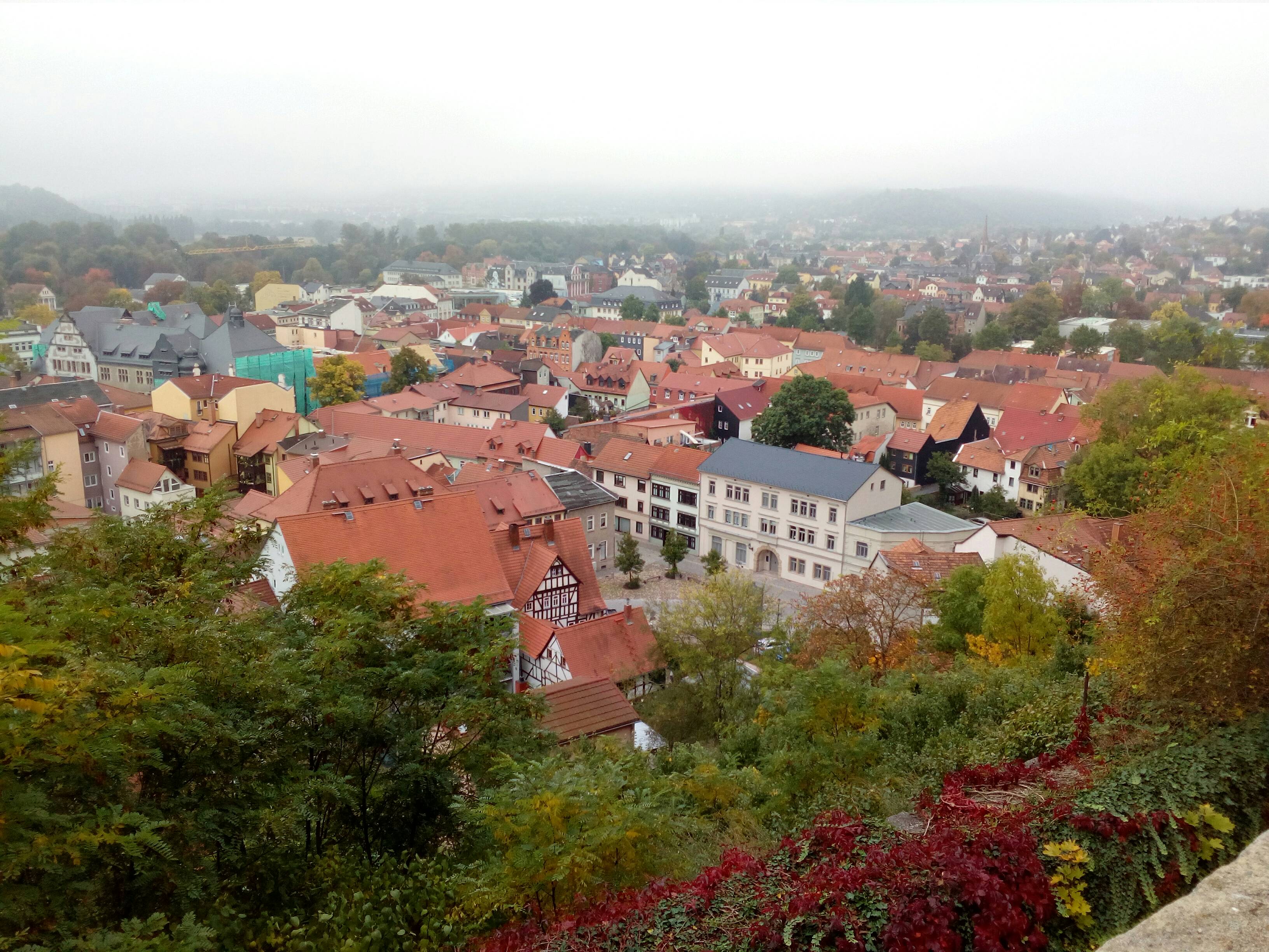 Blick von der Heidecksburg auf Rudolstadt