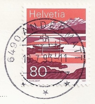 Philatelie: 50-Rappen-Briefmarken der Schweiz von 1991