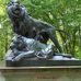 Bronzeskulptur »Löwengruppe« im Großen Tiergarten in Berlin