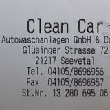 Clean Car Autowaschanlagen GmbH &Co. KG in Seevetal