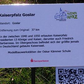 Erklärungstafel zur Kaiserpfalz in Goslar