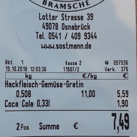 Sostmann Feinkost-Fleischerei in Osnabrück