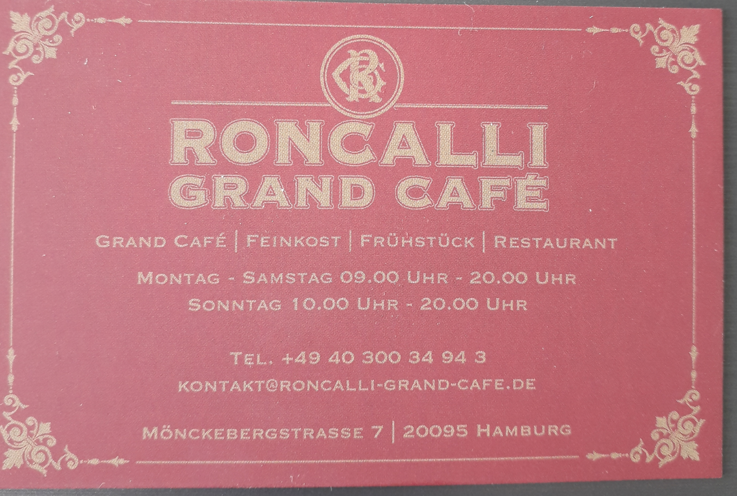 Bild 2 Roncalli Grand Café in Hamburg