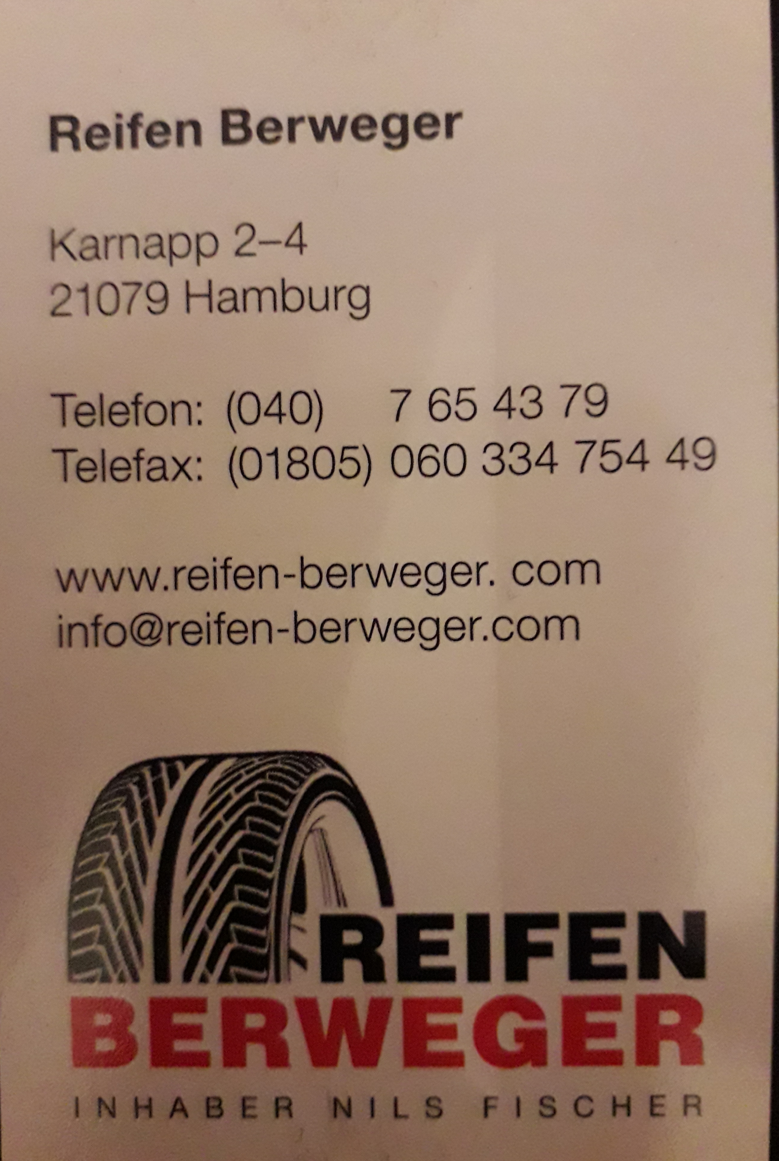 Bild 1 Reifen Berweger Inh. Nils Fischer in Hamburg