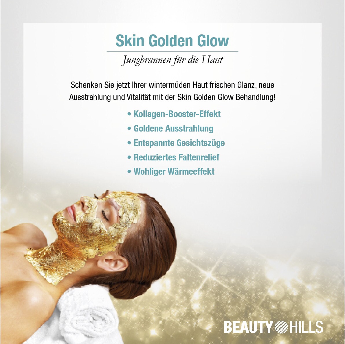 Skin Golden Glow-Behandlung!

-nicht nur Luxuriös, sondern auch effektiv