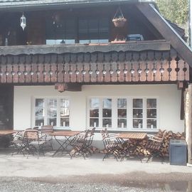 Café &amp; Berg-Beizle 'Zum Kuckuck', Terrasse im Winter