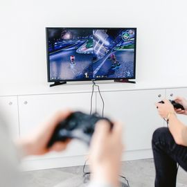 Gamingzone und Wartezimmer