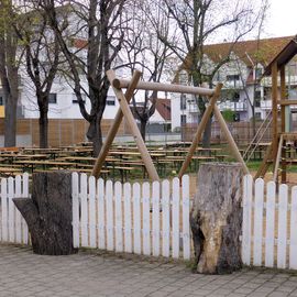 Biergarten mit angeschlossenem Spielplatz