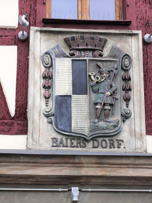 das Lokal befindet sich im früheren Rathaus der Stadt Baiersdorf