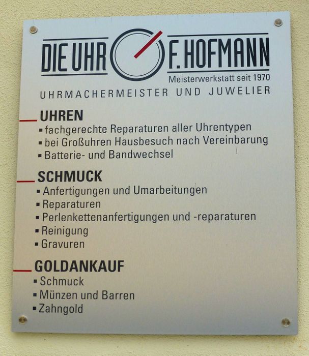 Nutzerbilder Hofmann Frank Uhrmachermeister