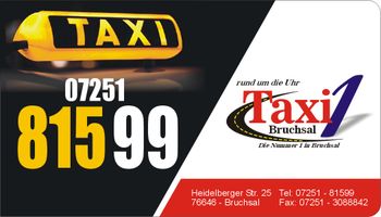 Logo von Taxi 1 Bruchsal e.K in Bruchsal