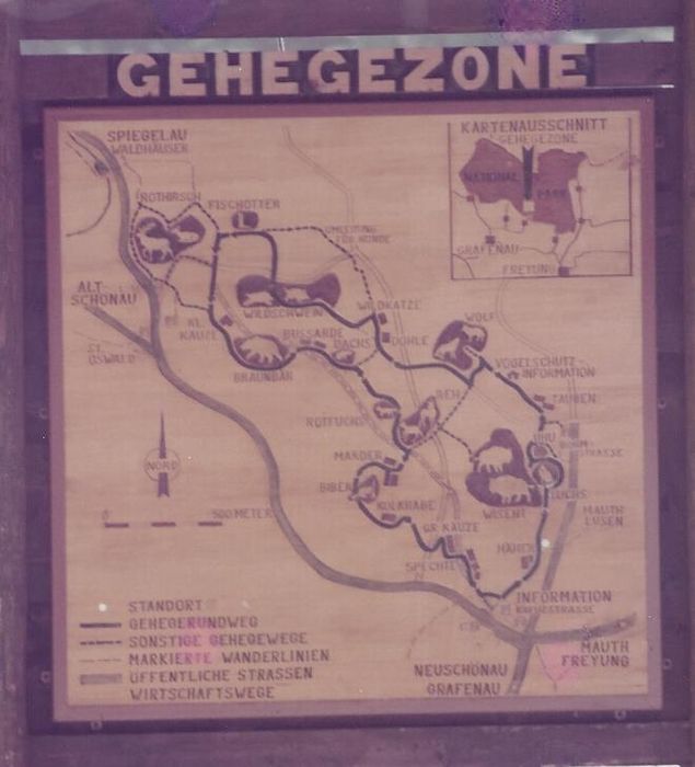 Hinweistafel Gehegezone